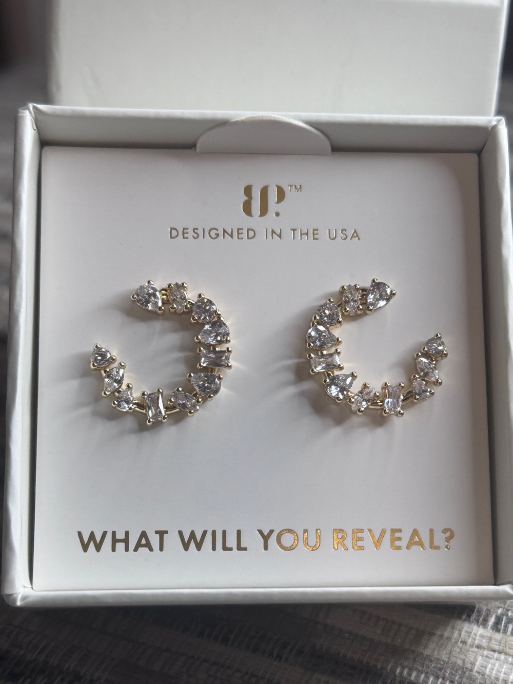 Bomb Party Lumina Fragments Of Fire Diamond Cubic Zirconia Gold Plating